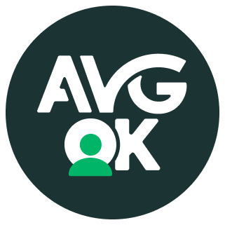 Het logo van AVG OK